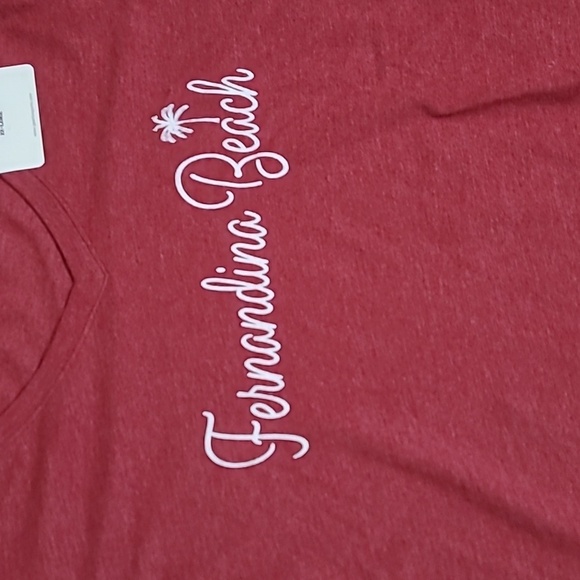 NWT Fernandina Beach women's long-sleeved V-neck t-shirt size 2X - Picture 2 of 9